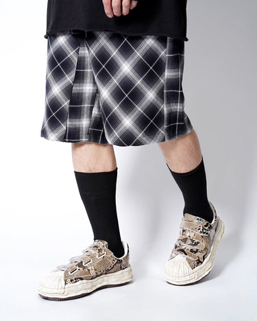【Maison MIHARA YASUHIRO】<br>"BLAKEY" original sole  printed python leather Low-Top sneaker