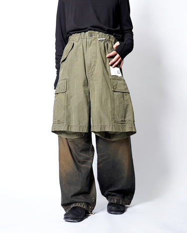 [Maison mihara yasuhiro]<br>Shorts Combined JEANS
