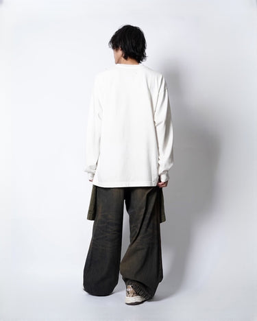 [Maison MIHARA YASUHIRO]<br>EMBELLISHED DISTRESSED LONG SLEEVES TEE