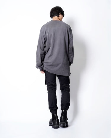 [Maison MIHARA YASUHIRO]<br>EMBELLISHED DISTRESSED LONG SLEEVES TEE