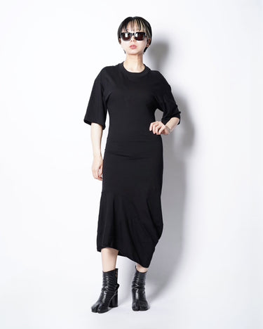 [Plan C]<br>Cotton Jersey<br>Midi Dress
