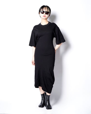 [Plan C]<br>Cotton Jersey<br>Midi Dress