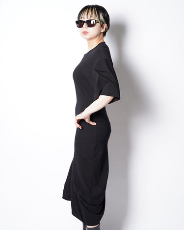[Plan C]<br>Cotton Jersey<br>Midi Dress