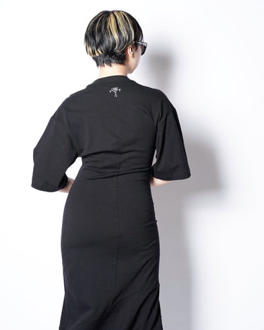 [Plan C]<br>Cotton Jersey<br>Midi Dress