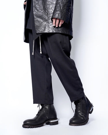 【prasthana】<br>p|p BALMORAL BACK ZIP_茶芯HORSE/STACKED METAL HEEL (PP-002)