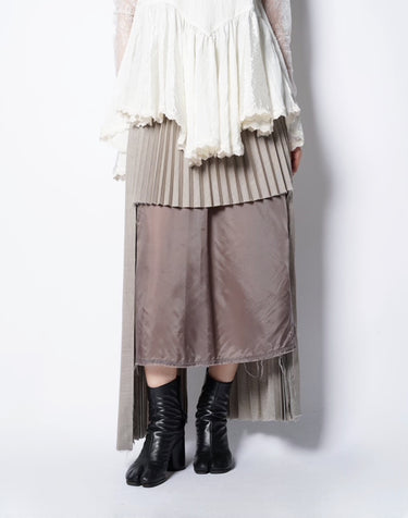 【TARO HORIUCHI】<BR>カットアウト<BR>プリーツスカート