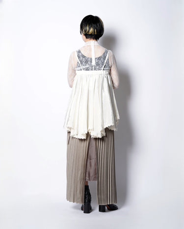 【TARO HORIUCHI】<BR>カットアウト<BR>プリーツスカート