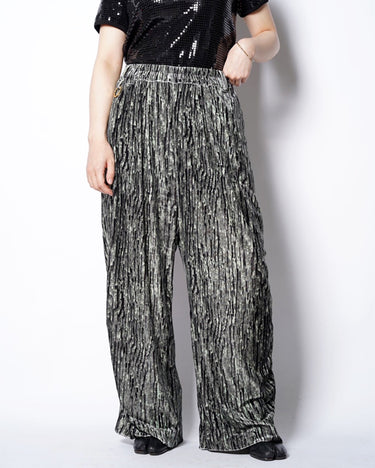 【TARO HORIUCHI】<BR>PRINTED GATHER WIDE PANTS