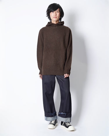 【walenode】<br>INNOCENT YAK STAND HOODIE SWEATER