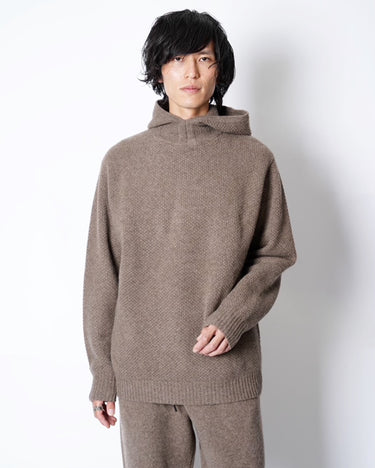 【walenode】<br>INNOCENT YAK STAND HOODIE SWEATER