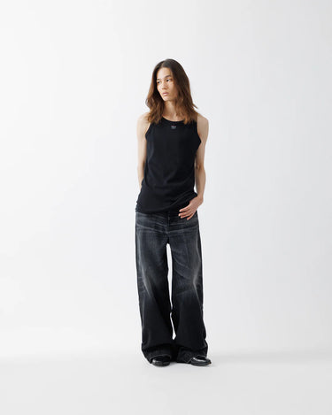 【SUBLATIONS】 <br>LOGO PRINT RIB TANKTOP .15