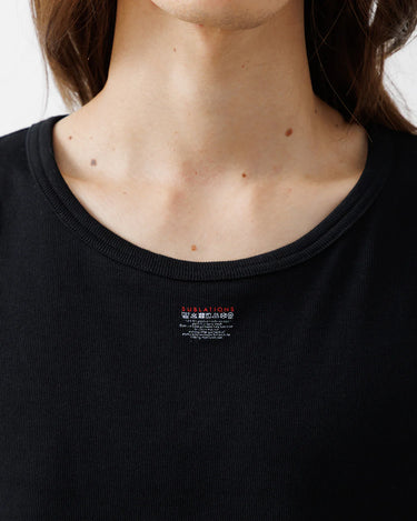 【SUBLATIONS】 <br>LOGO PRINT RIB TANKTOP .15