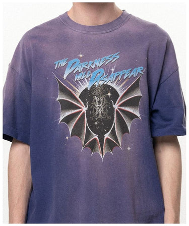 【KAMIYA】<br>"THE DARKNESS WILL DISAPPEAR" Distressed T-shirt