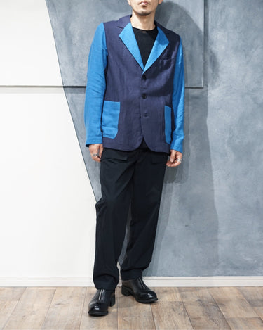 【FRANK LEDER】<br>ヴィンテージファブリック<br>エディション<br>ベルギーリネン<br>3Bジャケット