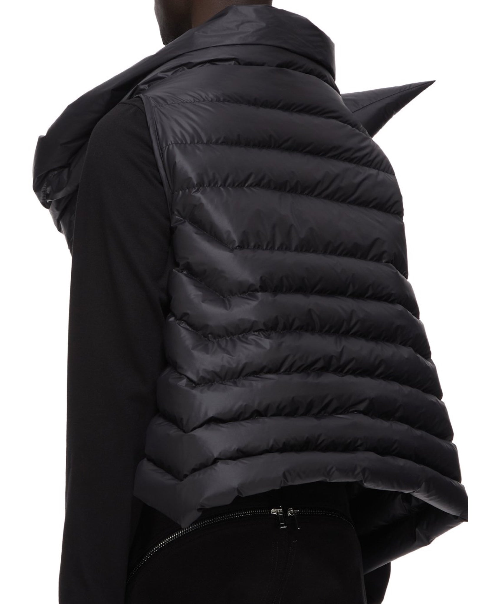 rick owens GLEAM SCARF ダウンベスト L RICK OWENS Gleam scarf down