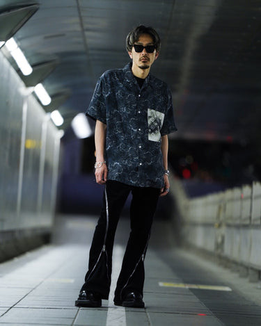 【DESTIN】<br>for Amanojak.<br>"MALIBU"<br>stone wash & bleached<br>SILK SHIRTS