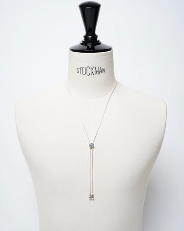 【GARDEN OF EDEN】<br>Teardrop Boro Chips<br>Snake Chain Necklace
