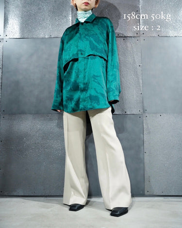[SATORU SASAKI]<br>DOUBLE-POCKET<br>FLARED TROUSERS