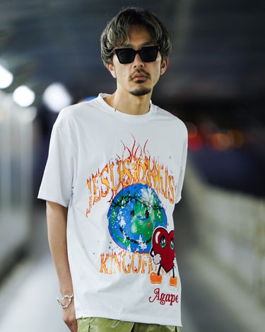 【SOMEIT】<br>for Amanojak.<br>"ROUUIS EMBROIDERY"<br>VINTAGE TEE
