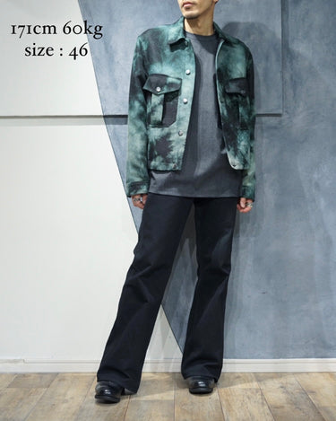 【SONG FOR THE MUTE】<br>MILITARY JACKET<br>-TIE DYE HESSIAN-