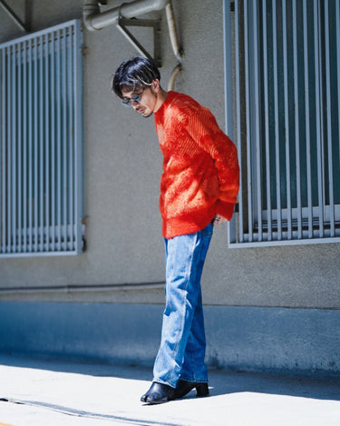 【Feng Chen Wang】<br>ランドスケープ<br>ペインティング<br>ジャガードニット