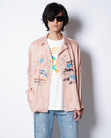 【KAKAN】<BR>BRIGHT DOUBLE SHIRTS -PAINT- (UNISEX)