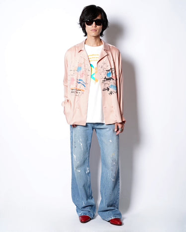 【KAKAN】<BR>BRIGHT DOUBLE SHIRTS -PAINT- (UNISEX)