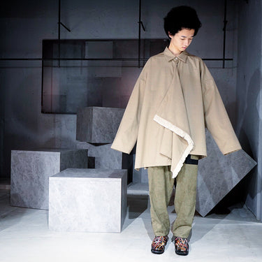 【MUJAKI】-product 3-<br>FRINGE TIE SHIRTS