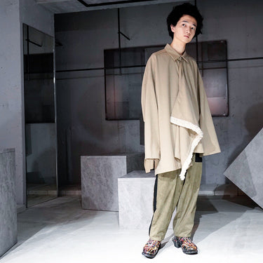 【MUJAKI】-product 3-<br>FRINGE TIE SHIRTS