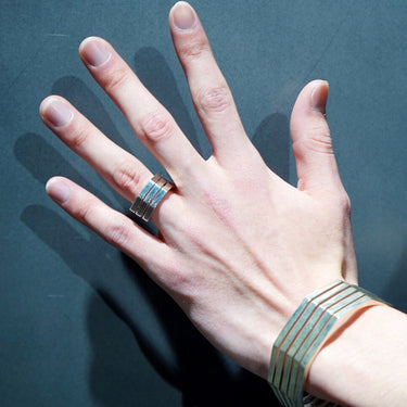 [Garden of Eden]<br>Octagon Design Ring 3 consecutive