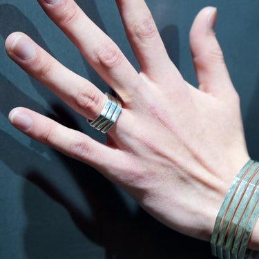 [Garden of Eden]<br>Octagon Design Ring 3 consecutive