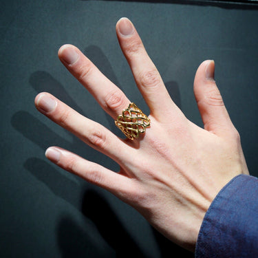 [Garden of Eden]<br>10K <br>Caligraphy rings