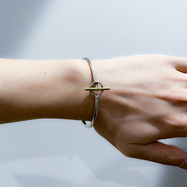 [Garden of Eden]<br>Circle T-bar<br>Bangle -18k/Silver-