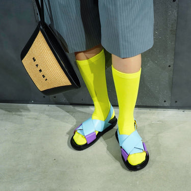 【MARNI】<br>バイカラー<br>フスベットサンダル