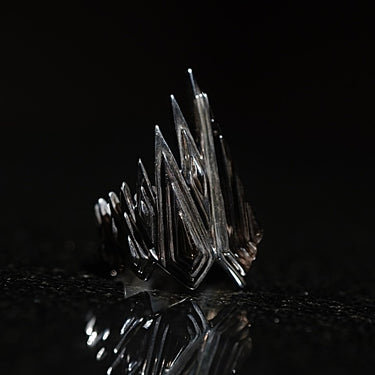 【NATURAL INSTINCT】<br>"ICE BLAZE SMOKY"リング (NI-R-13)