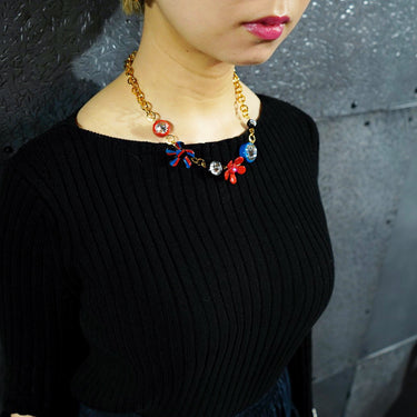 [MARNI]<br>Daisik Ristal<br>necklace