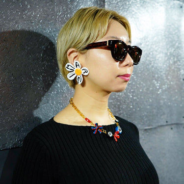 [MARNI]<br>White daisy<br>Earring