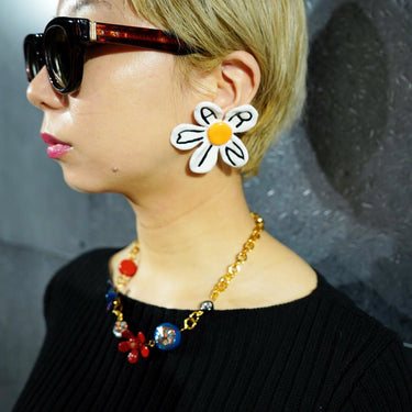 [MARNI]<br>White daisy<br>Earring