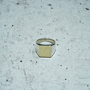 [Garden of Eden]<br>Square ring -small -Silver/9k Gold