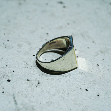 [Garden of Eden]<br>Square ring -small -Silver/9k Gold