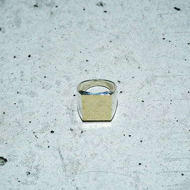 [Garden of Eden]<br>Square Ring -Large- Silver/9k Gold