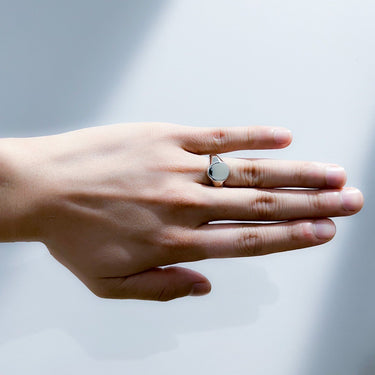 [Garden of Eden]<br>Oval signet<br>Ring -small-