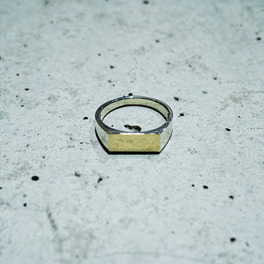 [Garden of Eden]<br>Square signet<br>Ring-Silver/9k Gold-