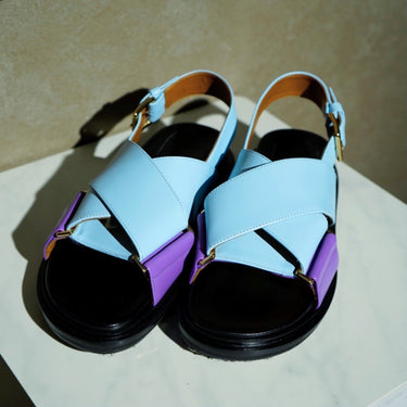 【MARNI】<br>バイカラー<br>フスベットサンダル