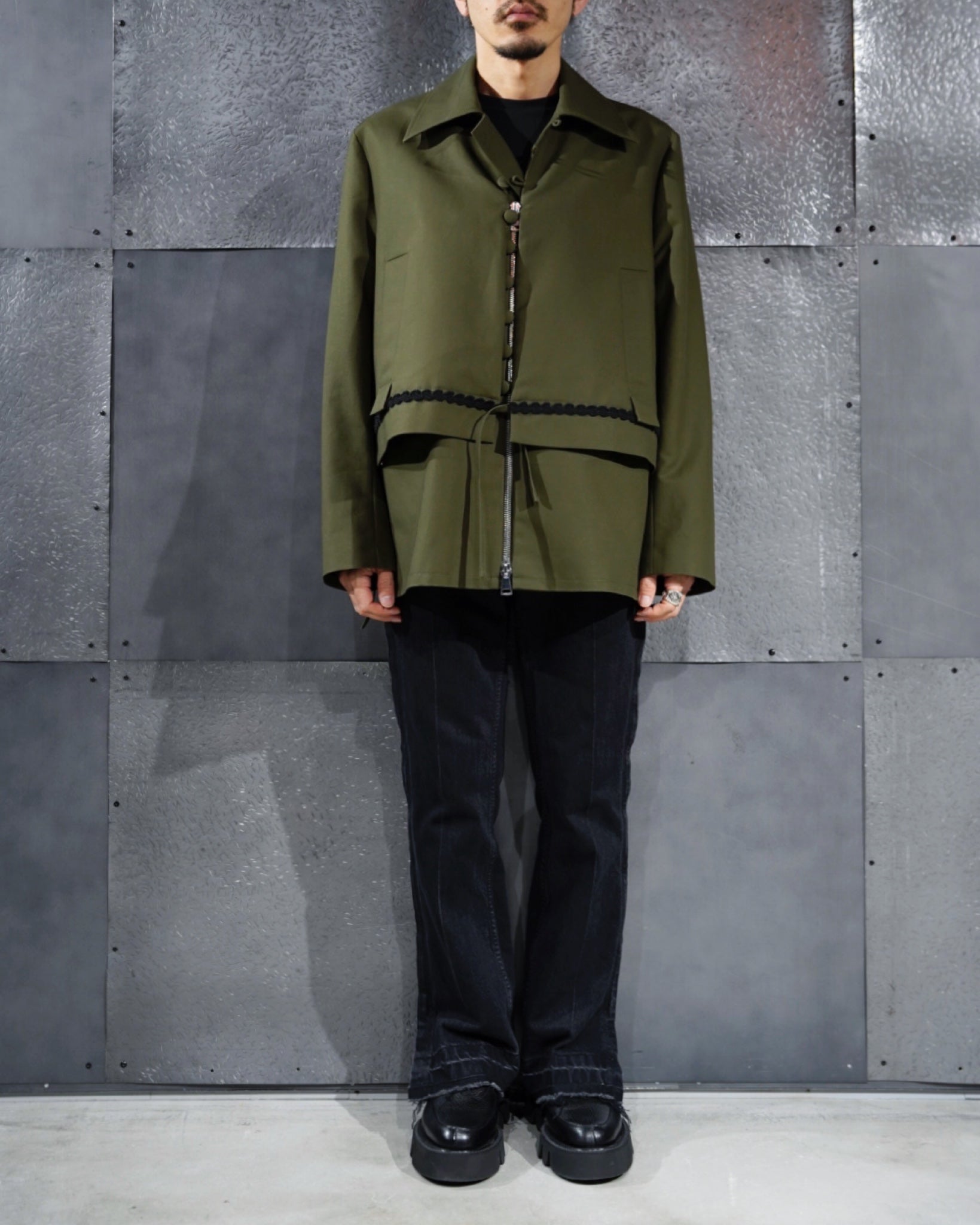 NAMACHEKO］20ss 黒 テーラードジャケット